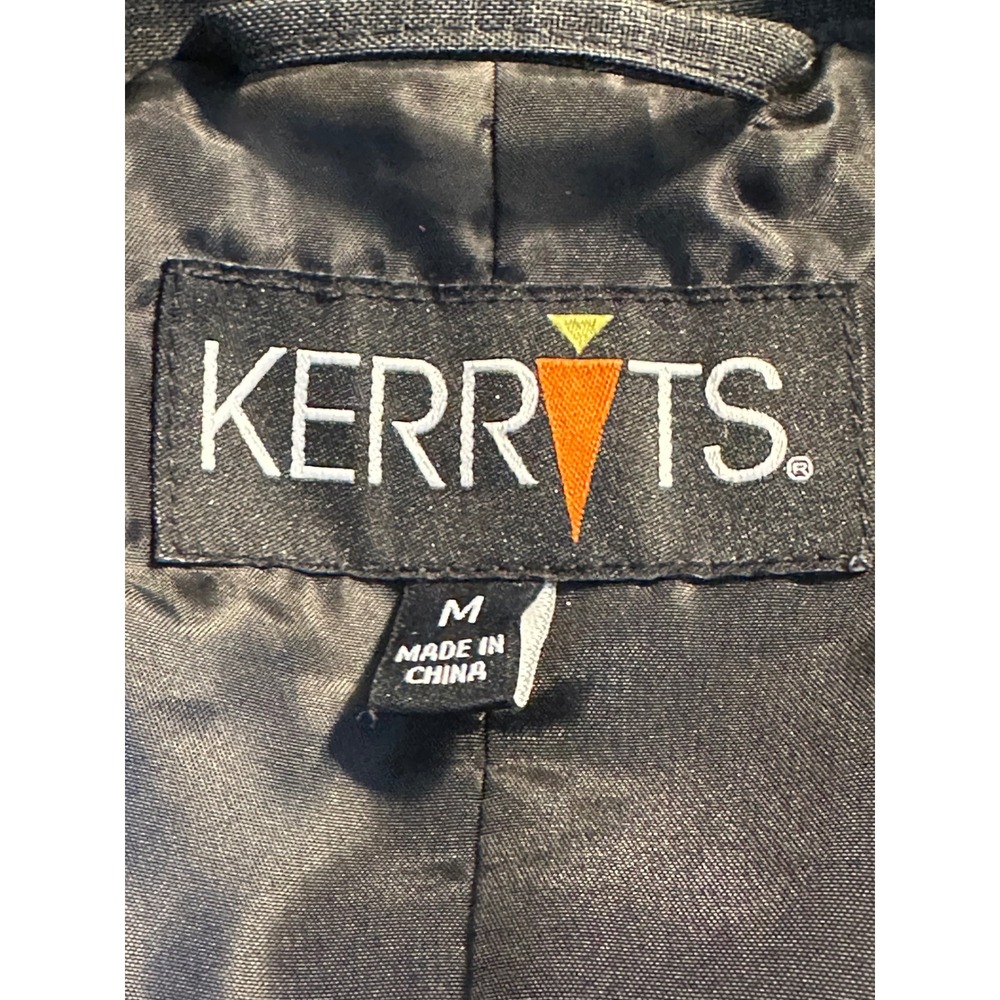 Kerrits Quilted Zip Up Gilet Vest Size M Black Equestrian Riding Shawl Neck - Picture 7 of 9